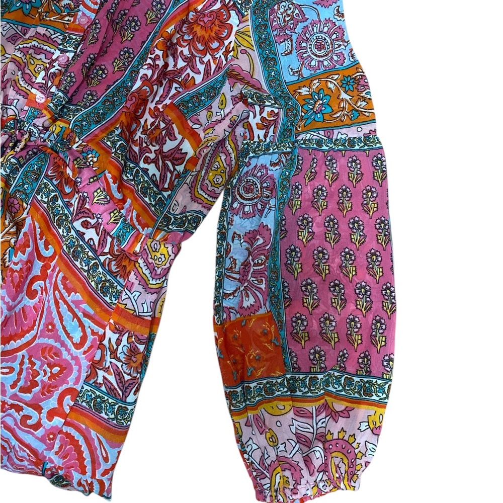 Soft Surroundings Drea Floral Patchwork Tiered Dr… - image 5